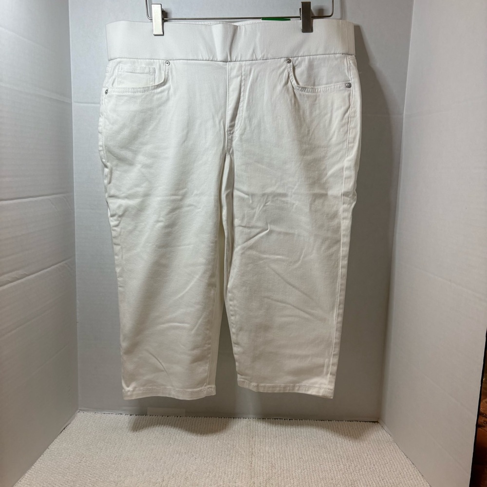 Style & Co. Petite White Mid-Rise Pants